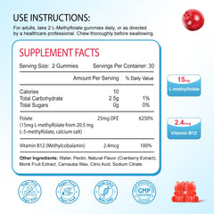 Close-up of Zetelixia gummies in cranberry flavor