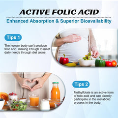 Supplement facts label for Zetelixia L-Methylfolate & Methyl B12 Gummies