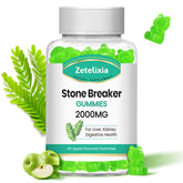 Front view of Zetelixia Stone Breaker Gummies Apple flavor bottle, 60 count
