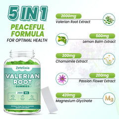 Relaxation and mood support concept for Zetelixia Valerian Gummies
