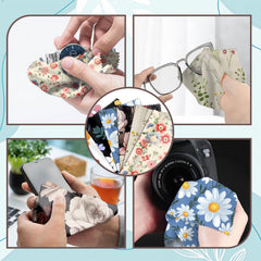Soft microfiber cleaning cloth leaves no streaks or lint on delicate surfaces