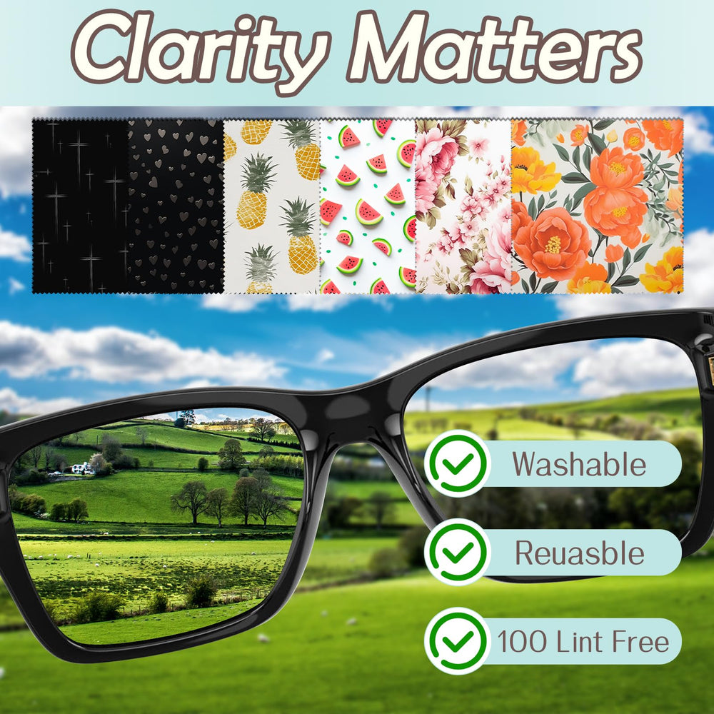 Multi-purpose microfiber cloth for glasses, phones, and camera lenses