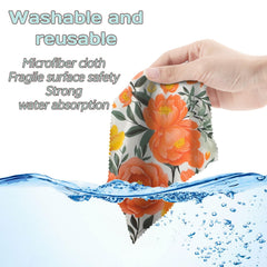 Reusable lint-free microfiber cloth for delicate surfaces