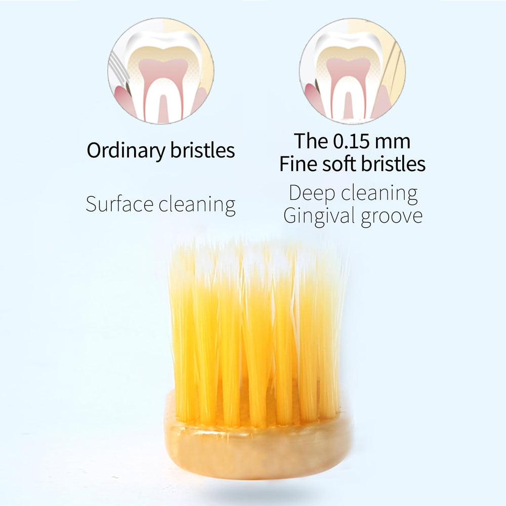 Ultrasoft bristles for sensitive gums and gum protection