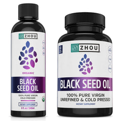 ZHOU Black Seed Oil bottle – 8 oz