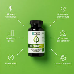 Chlorophyll tablets promoting daily wellness for women and men
