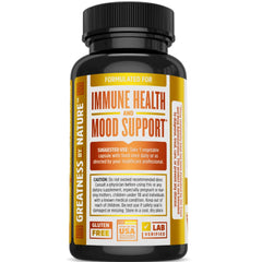 Immune support and thyroid health themed supplement image