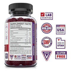 Close-up of Elder-Mune elderberry gummies