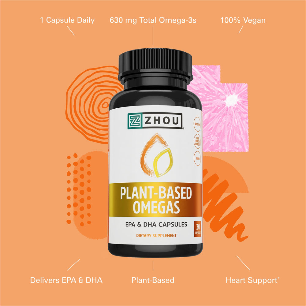 Heart health concept for ZHOU Plant-Based Omegas