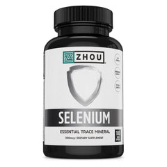 Front label of Zhou Selenium 200mcg Capsules