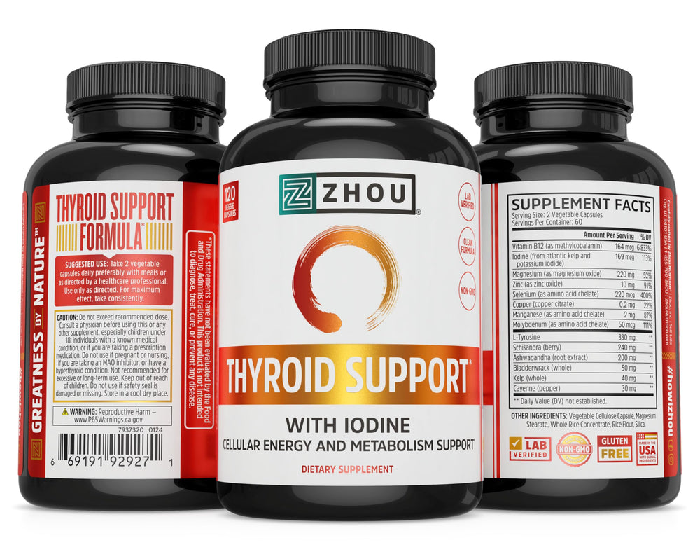 Kelp with natural iodine for thyroid support