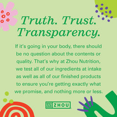 Zhou Total Greens packaging with lifestyle imagery