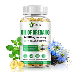 Hero image of ZHPHK Oil of Oregano with Black Seed Oil 6000mg 120 count softgels