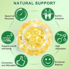 All-natural ingredients: oregano oil and black seed oil icons