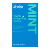 Box and packaging of Zimba vegan teeth whitening strips