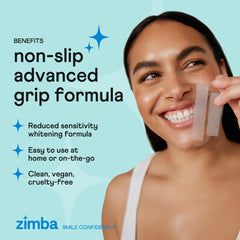 Advanced non-slip adhesion design on whitening strip