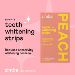 Close-up of mint flavor whitening strip