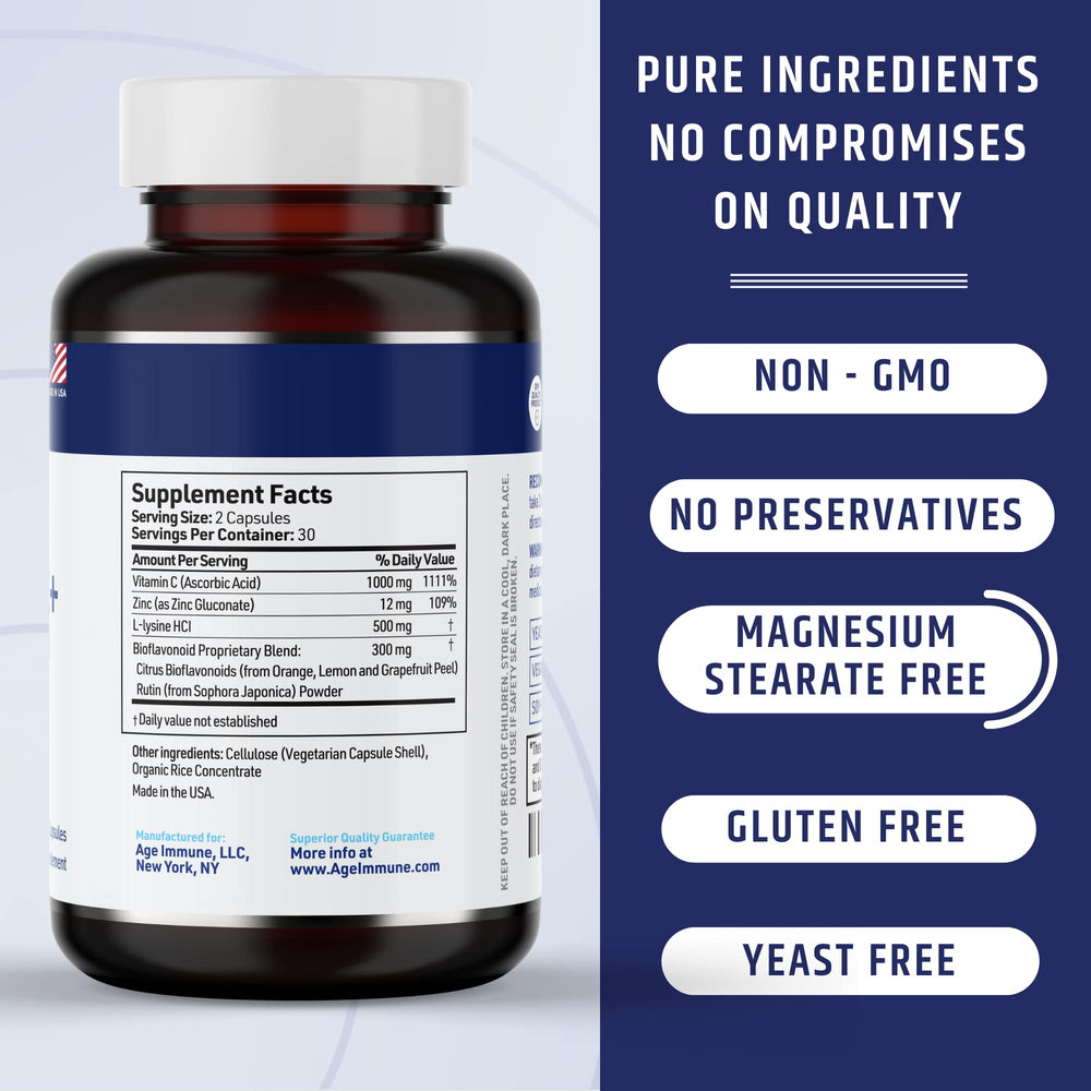 Zinc 12mg immune health supplement