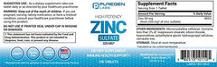 Close-up of a zinc sulfate tablet