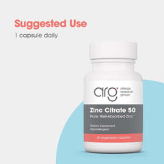 Zinc Citrate supplement ingredients list