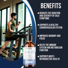 Zinc drops being mixed with juice or water