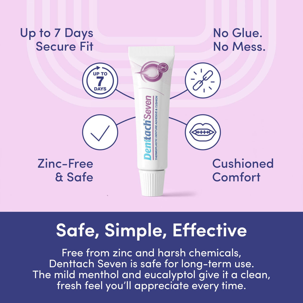 Zinc-free denture adhesive formula