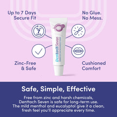 Zinc-free denture adhesive formula