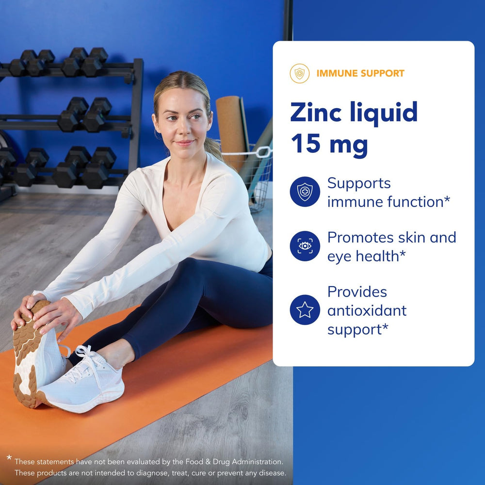 Zinc gluconate hypoallergenic formula label and ingredients for zinc liquid.
