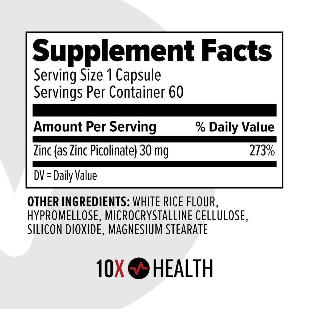 Zinc picolinate 30mg capsule