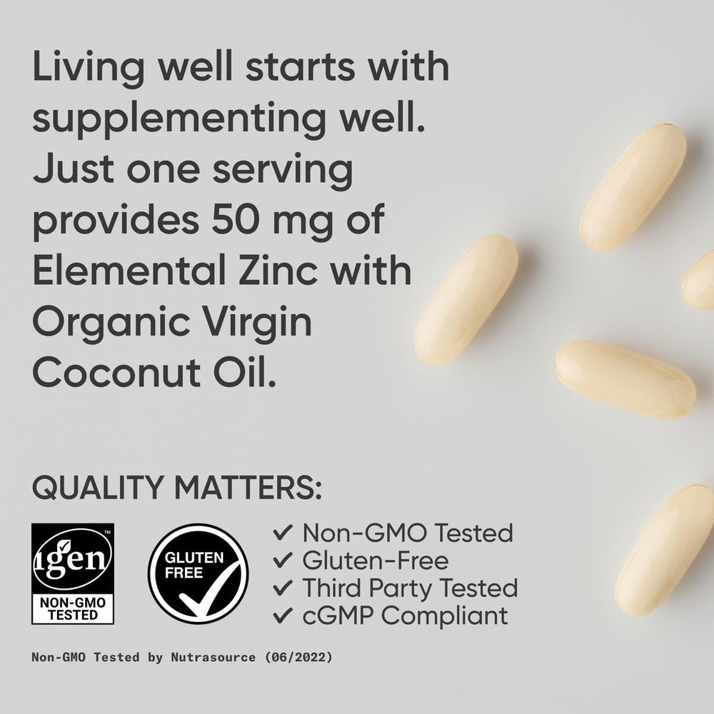IGEN non-GMO verified zinc picolinate supplement label