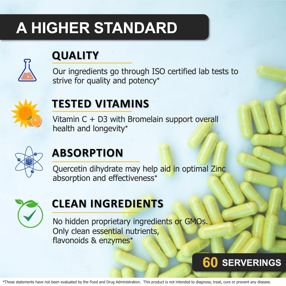Close-up of the ZQV bottle cap and nutrition facts