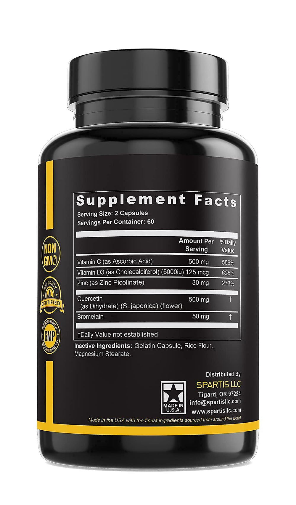 Lifestyle shot of a person taking Zinc Quercetin supplement for immune support