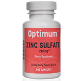 Zinc sulfate 220 mg 100-count capsules bottle label