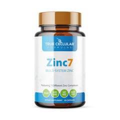 Zinc7 daily immune support bottle with 60 vegan capsules