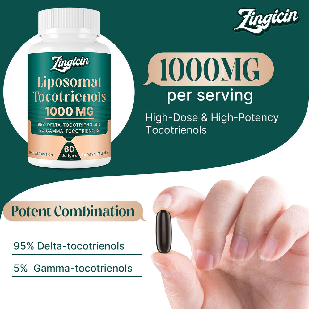 Zingicin Tocotrienols bottle with label