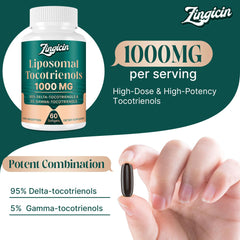 Zingicin Tocotrienols bottle with label
