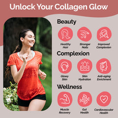 Back view of Zint Collagen Peptides Powder container with nutrition facts