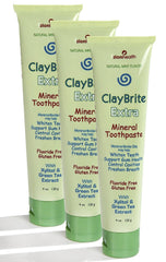 Zion Health ClayBrite Extra Mineral Toothpaste 3-Pack