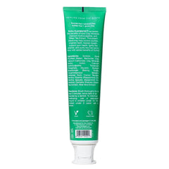 Claybrite toothpaste tube with mint flavor close-up