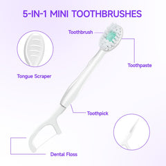 Foldable toothpick feature for safety