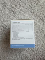 Back label of ZitSticka Vitamin Acne Supplement bottle with ingredients
