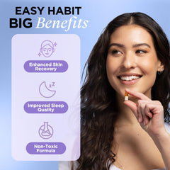 Graphic showing Vitamin C and Zinc synergy for skin health