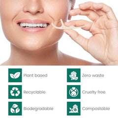 Travel-friendly Ziva Eco floss picks 200-count pack