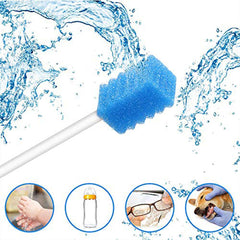 Individually wrapped mouth swabs preserving sterility