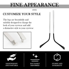 Lightweight durable replacement arms made from metal and plastic