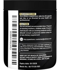 Graphic showing Tribulus Terrestris, Maca, Panax Ginseng and other ingredients