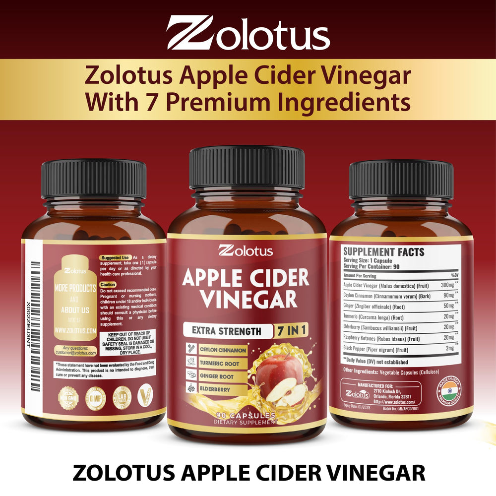 Zolotus label and supplement facts highlighting ingredient transparency