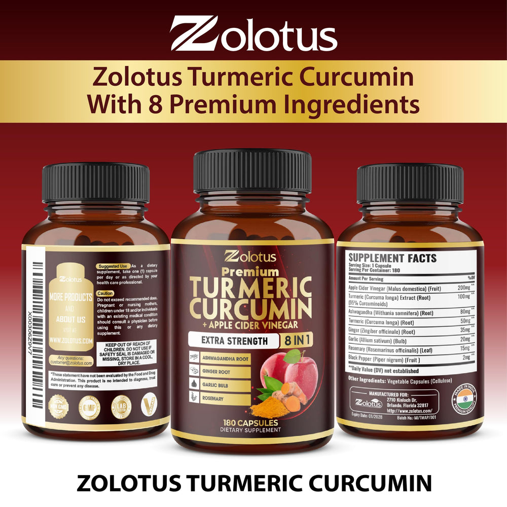 Zolotus bottle beside ruler and calendar showing compact size and long-lasting supply