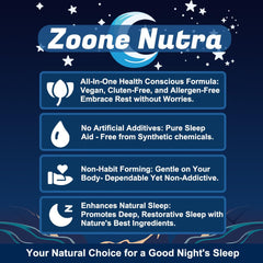 60-count bottle of Zoone Nutra Lulla-Bites shown for 30 servings