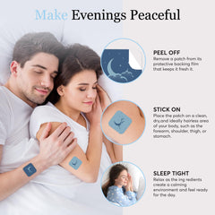Transdermal sleep patch packaging and label